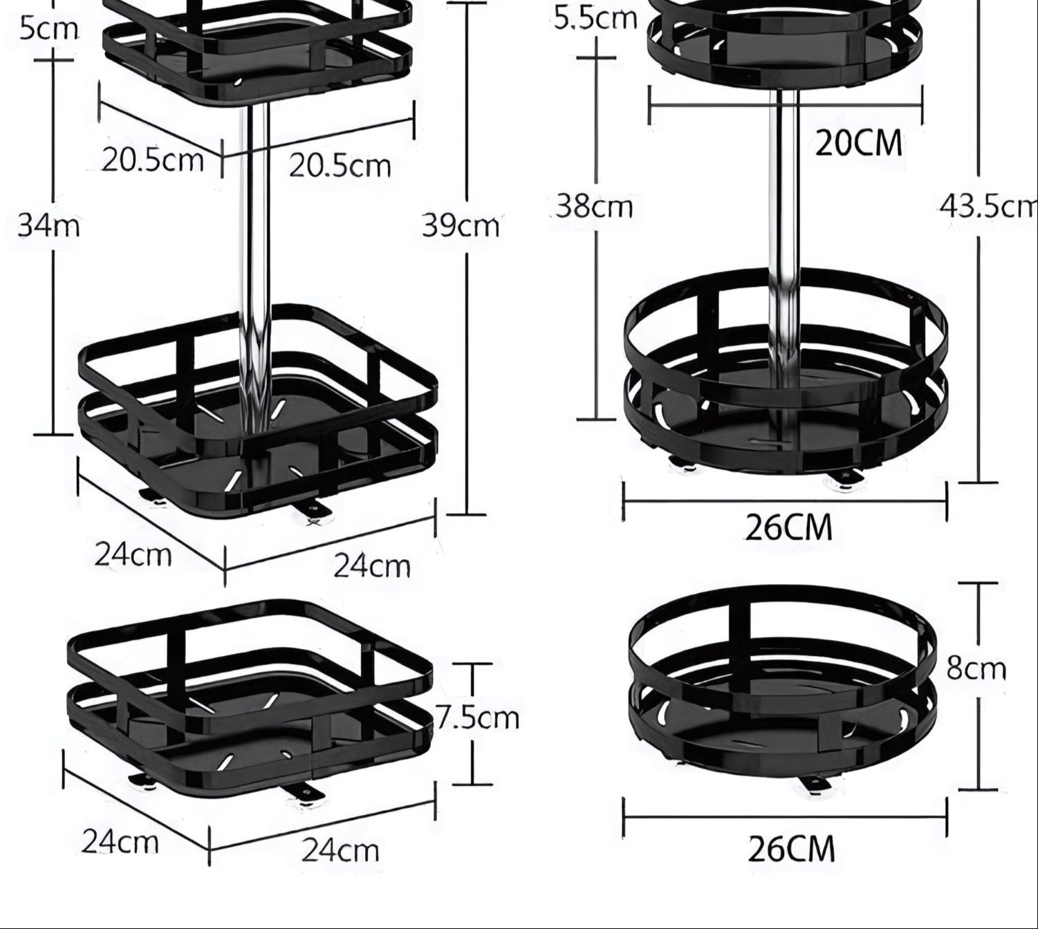 Rotating Storage Shelf - TwistRack 360°