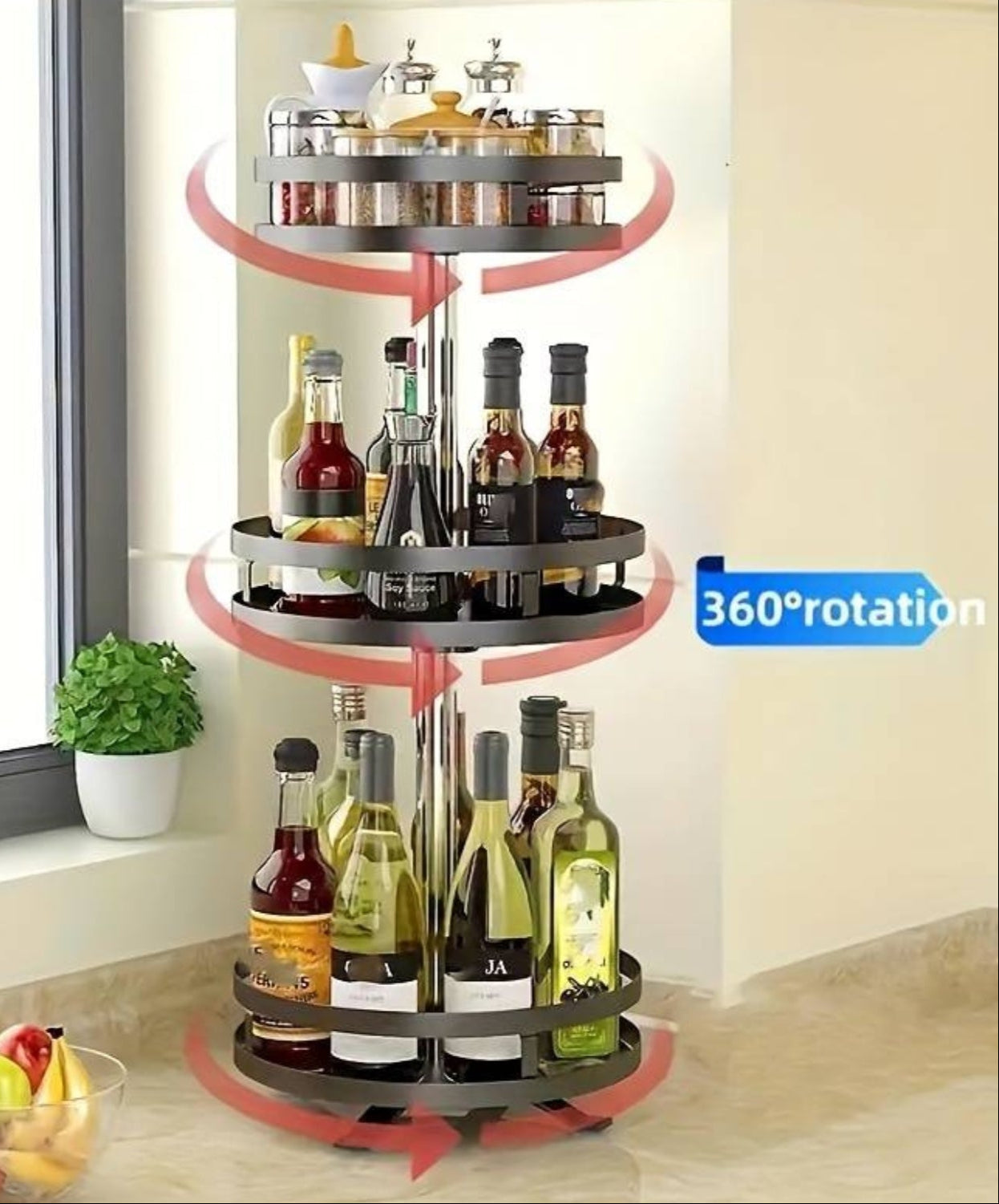 Rotating Storage Shelf - TwistRack 360°