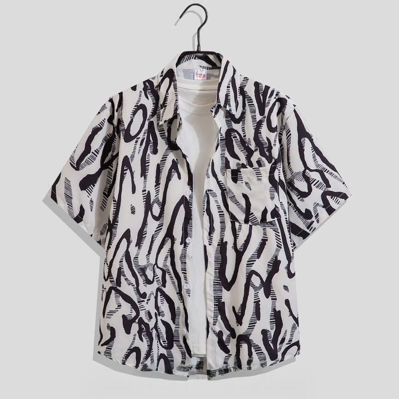 Image of Rowan | Men's Button-Down Patterned Shirt