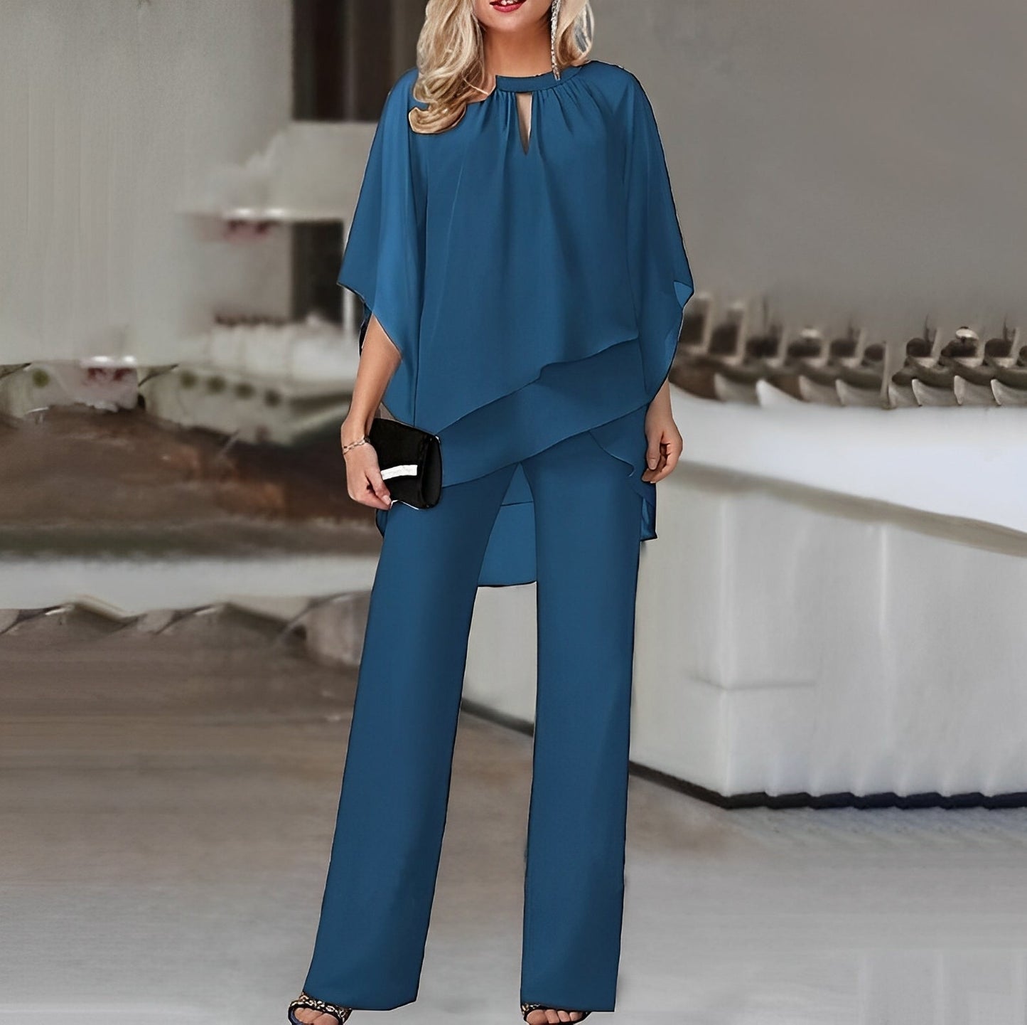 Image of Roxanne | Women's Wide Leg Pants Set