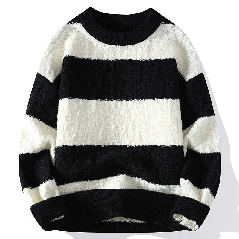 Image of Sam | Men's Striped Crew Neck Sweater