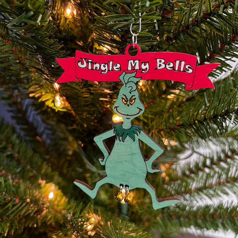 Santa Bell Hanging Ornament