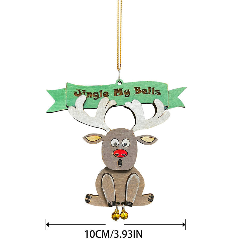 Santa Bell Hanging Ornament