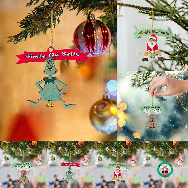 Santa Bell Hanging Ornament