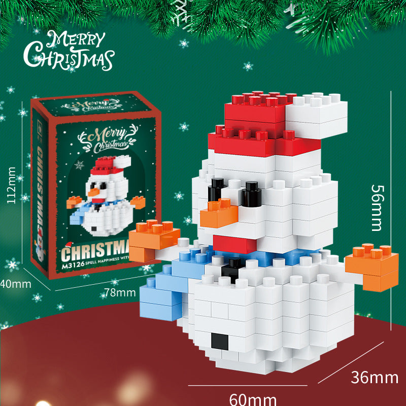 Santa & Friends Mini Building Kit – Christmas Stocking Stuffer for Kids and Adults