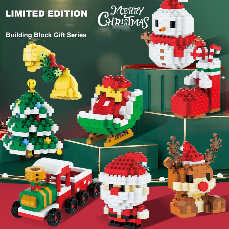 Santa & Friends Mini Building Kit – Christmas Stocking Stuffer for Kids and Adults