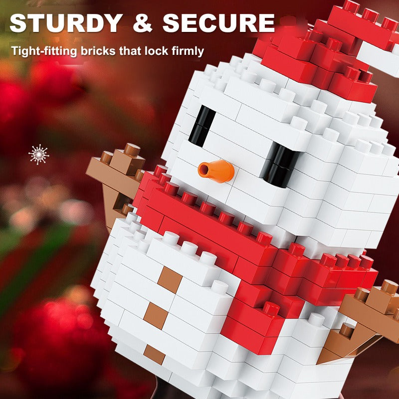 Santa & Friends Mini Building Kit – Christmas Stocking Stuffer for Kids and Adults