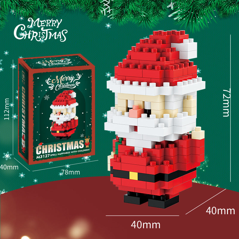 Santa & Friends Mini Building Kit – Christmas Stocking Stuffer for Kids and Adults