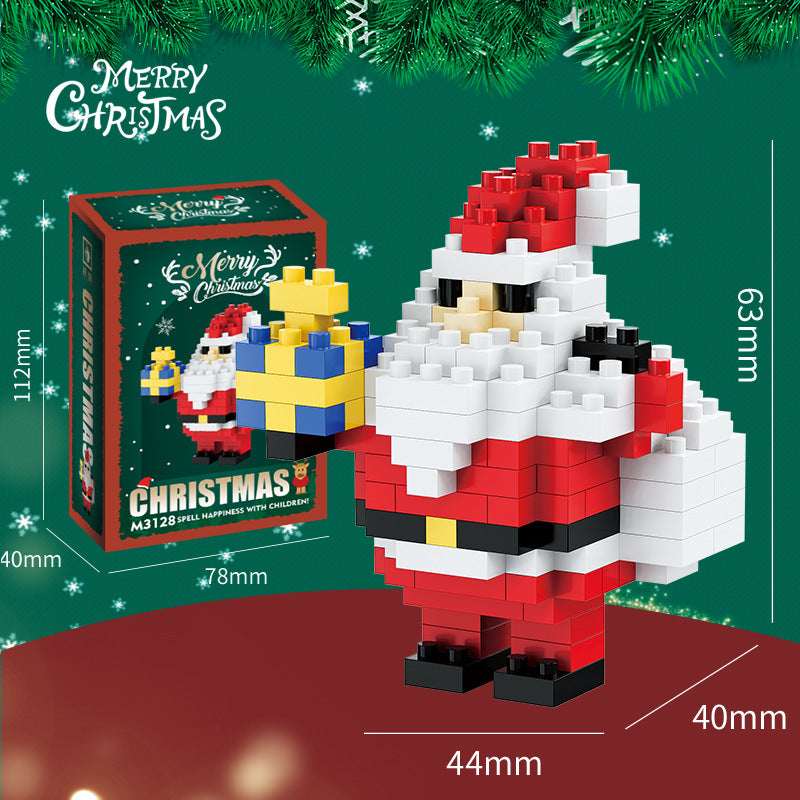 Santa & Friends Mini Building Kit – Christmas Stocking Stuffer for Kids and Adults