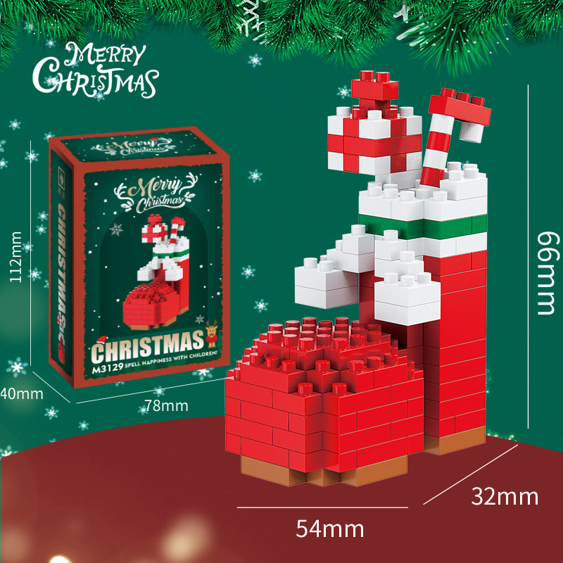 Santa & Friends Mini Building Kit – Christmas Stocking Stuffer for Kids and Adults
