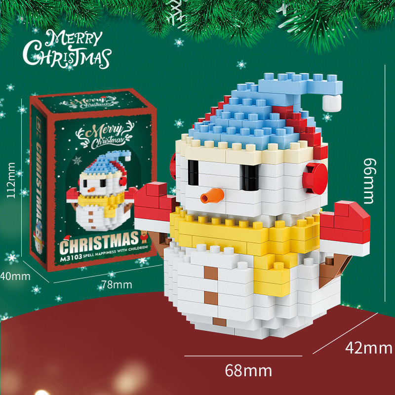 Santa & Friends Mini Building Kit – Christmas Stocking Stuffer for Kids and Adults