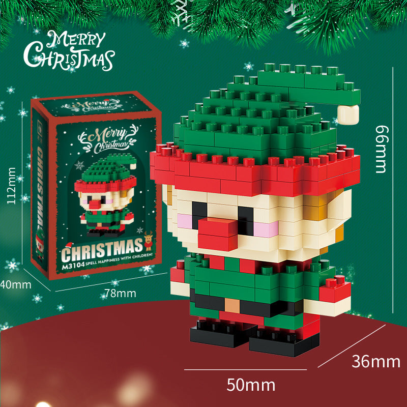 Santa & Friends Mini Building Kit – Christmas Stocking Stuffer for Kids and Adults