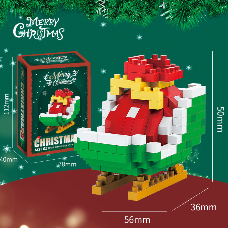 Santa & Friends Mini Building Kit – Christmas Stocking Stuffer for Kids and Adults