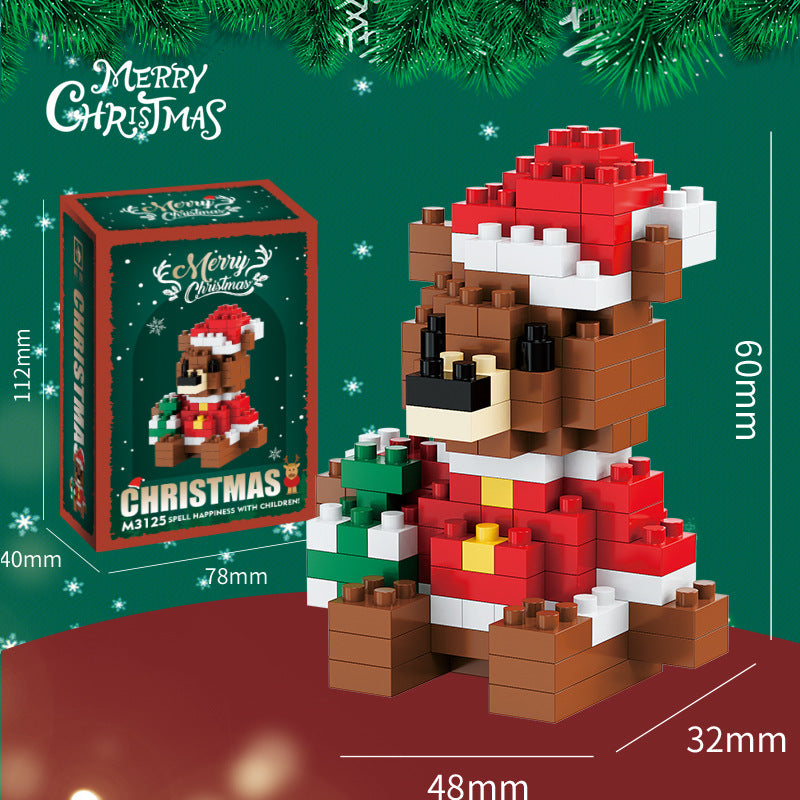 Santa & Friends Mini Building Kit – Christmas Stocking Stuffer for Kids and Adults
