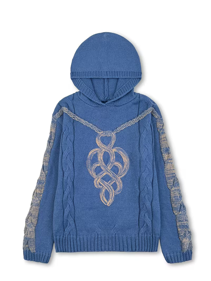 Image of Sara | Women's Relaxed Fit Braided Trim Hoodie