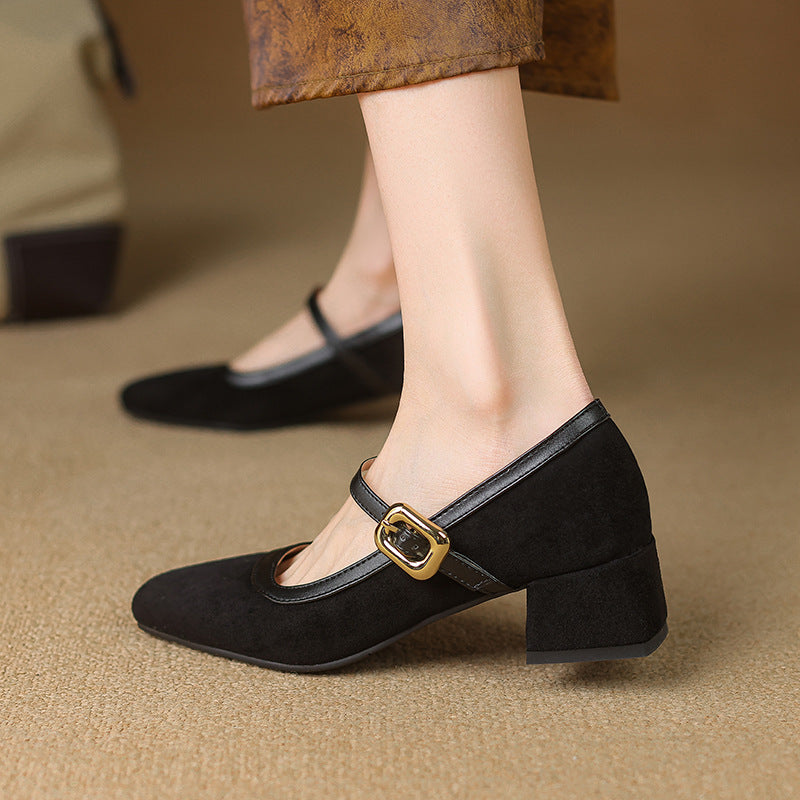 Image of Sarah | Women's Block Heel Mary Jane Shoes