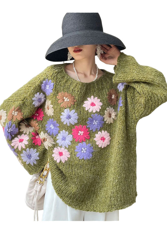 Image of Savannah | Women's Oversized Floral Sweater