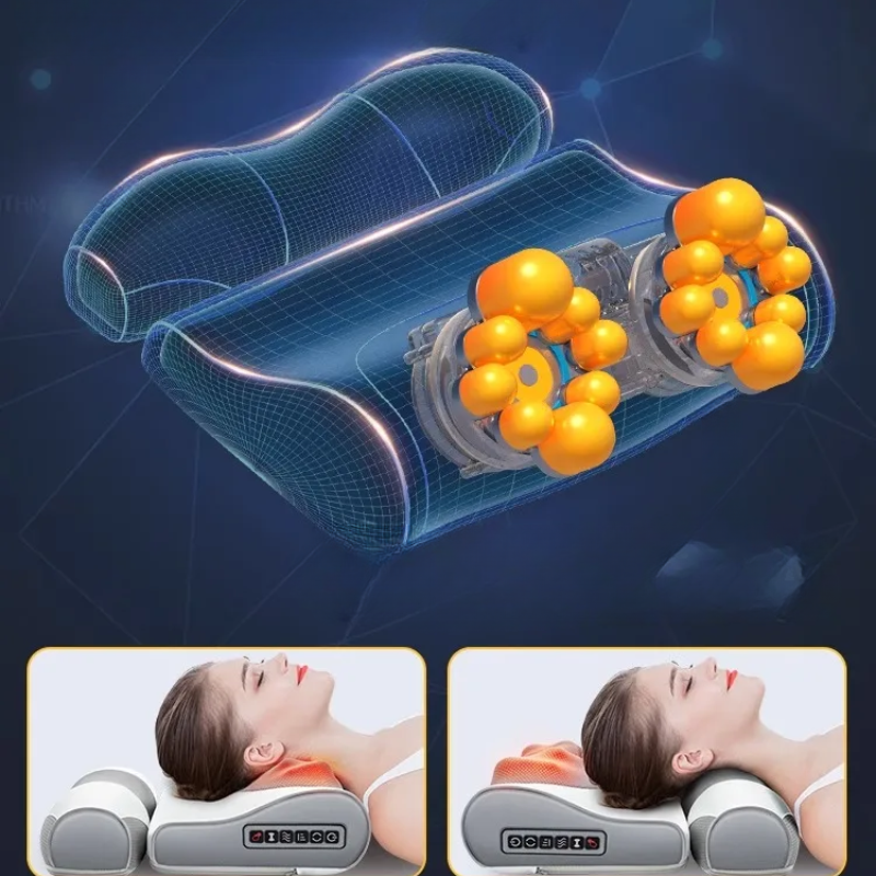 SerenGlow ComfortHeat Massager Pad for Neck and Back