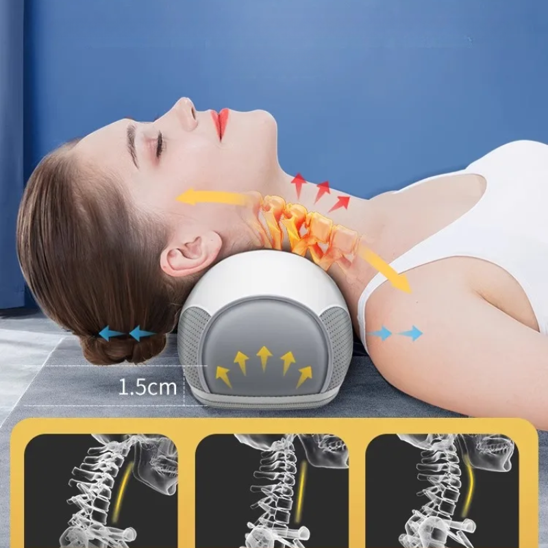 SerenGlow ComfortHeat Massager Pad for Neck and Back