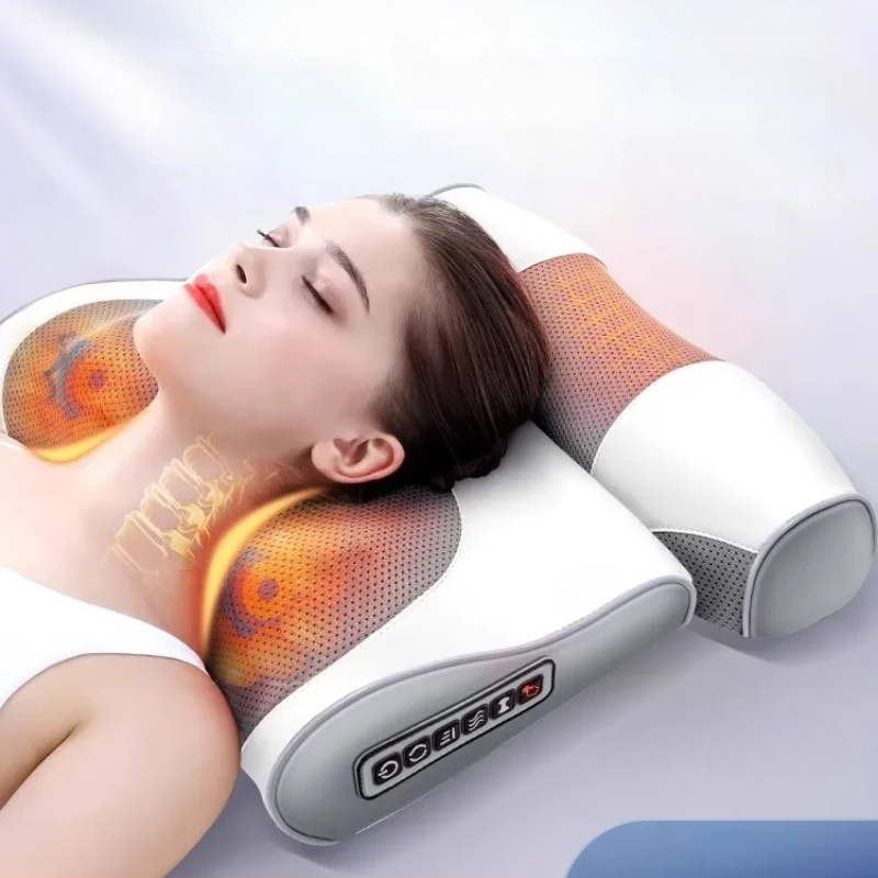SerenGlow ComfortHeat Massager Pad for Neck and Back