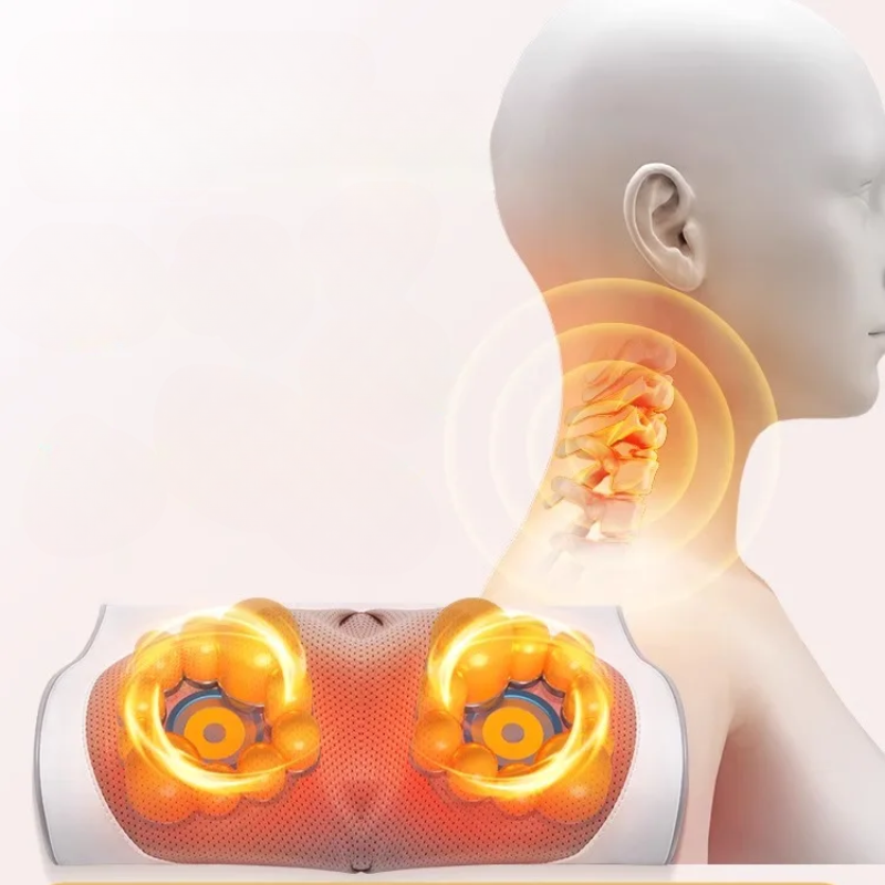 SerenGlow ComfortHeat Massager Pad for Neck and Back