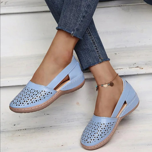 Image of Sharon | Women's Slip-On Wedge Heel Shoes