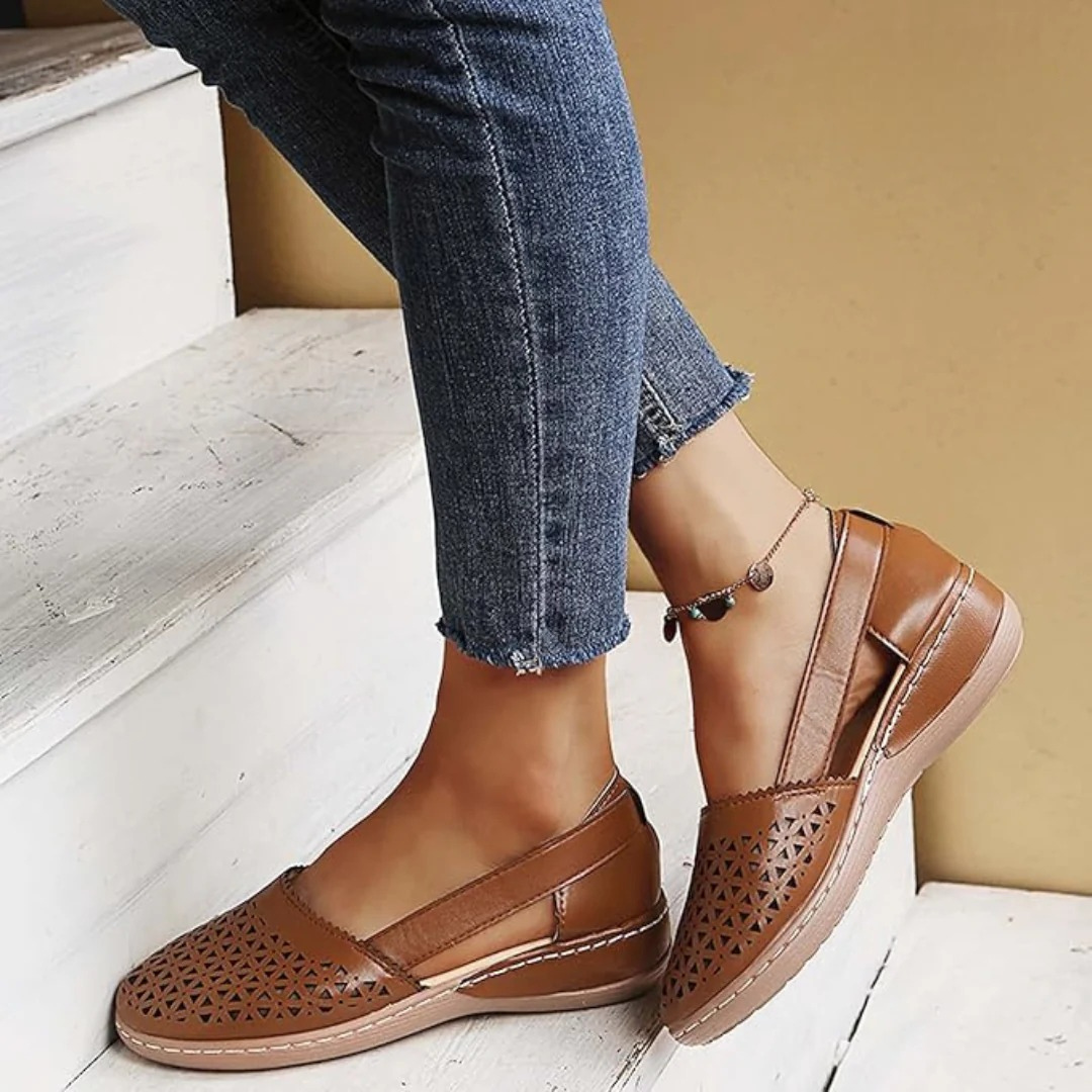 Image of Sharon | Women's Slip-On Wedge Heel Shoes