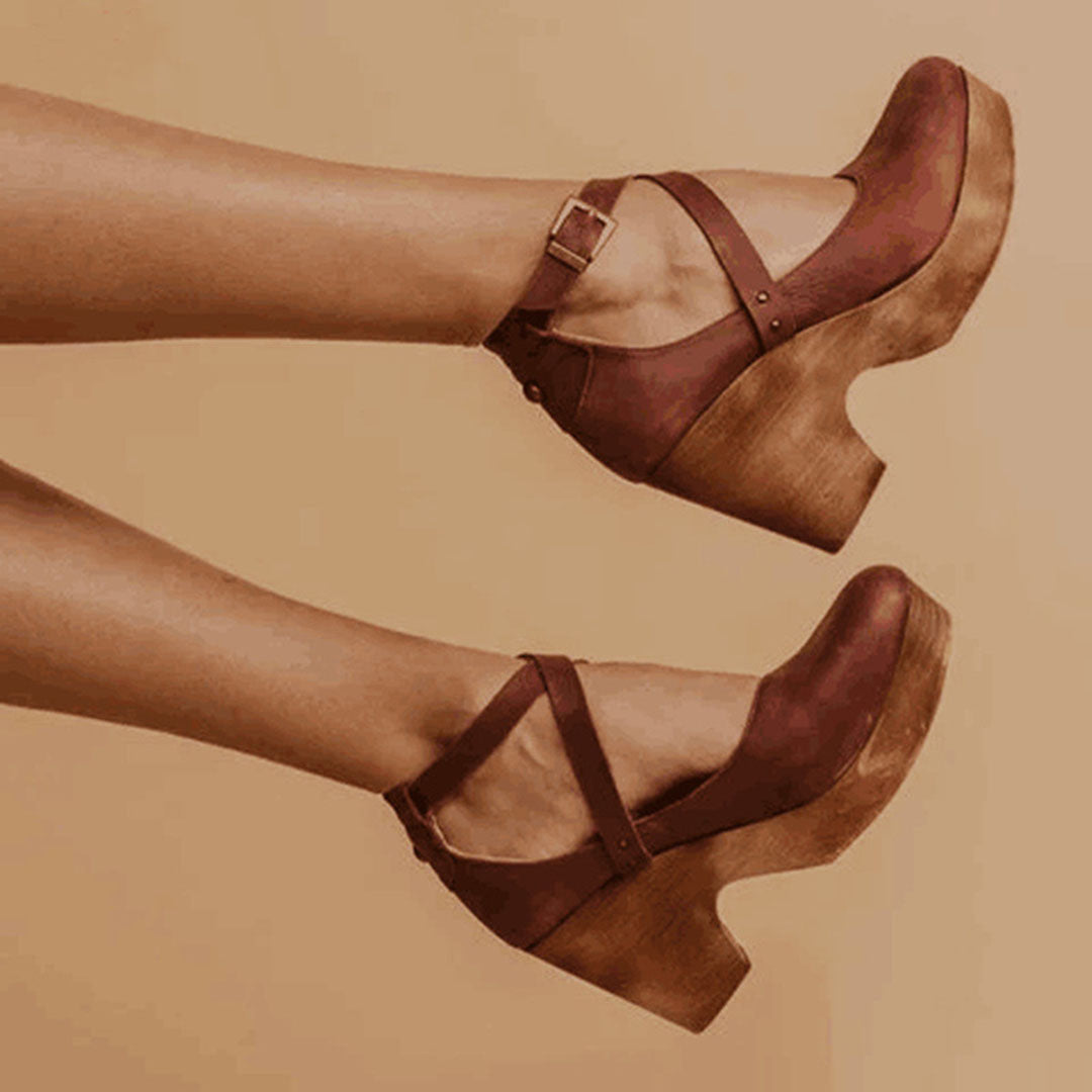 Siena Closed Toe Wedge Heels