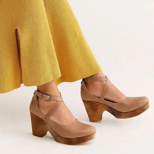 Siena Closed Toe Wedge Heels