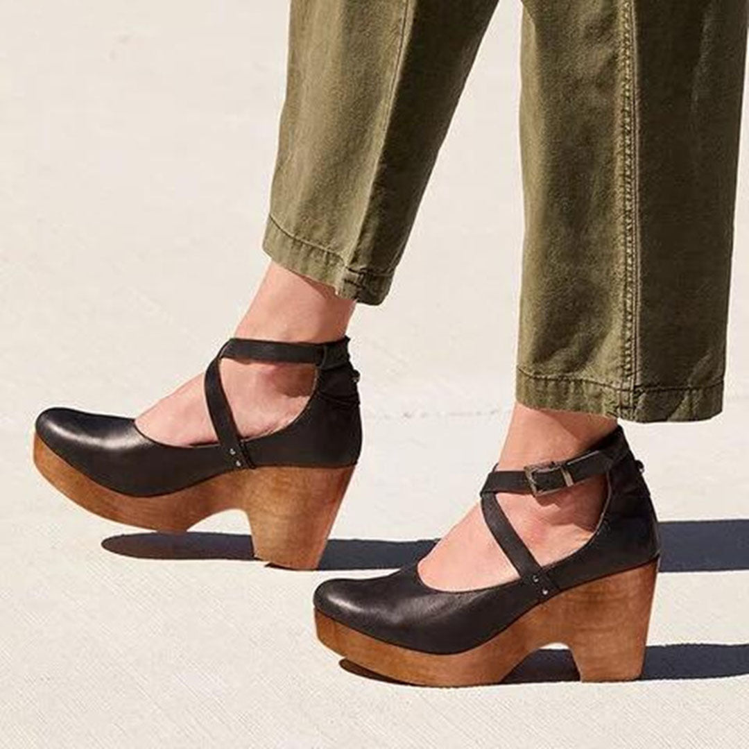 Siena Closed Toe Wedge Heels