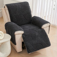 Silven Plush Recliner Cover - Thick & Anti-Slip