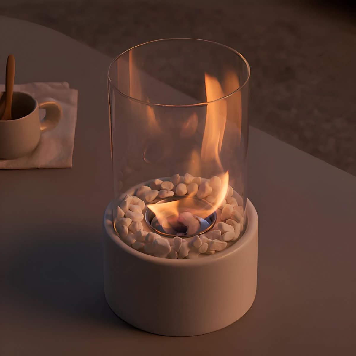 SLEEKFLAME – Smoke-Free Table Fireplace for Stylish Indoor & Outdoor Use