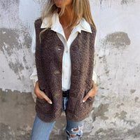 Sleeveless & Button Closure