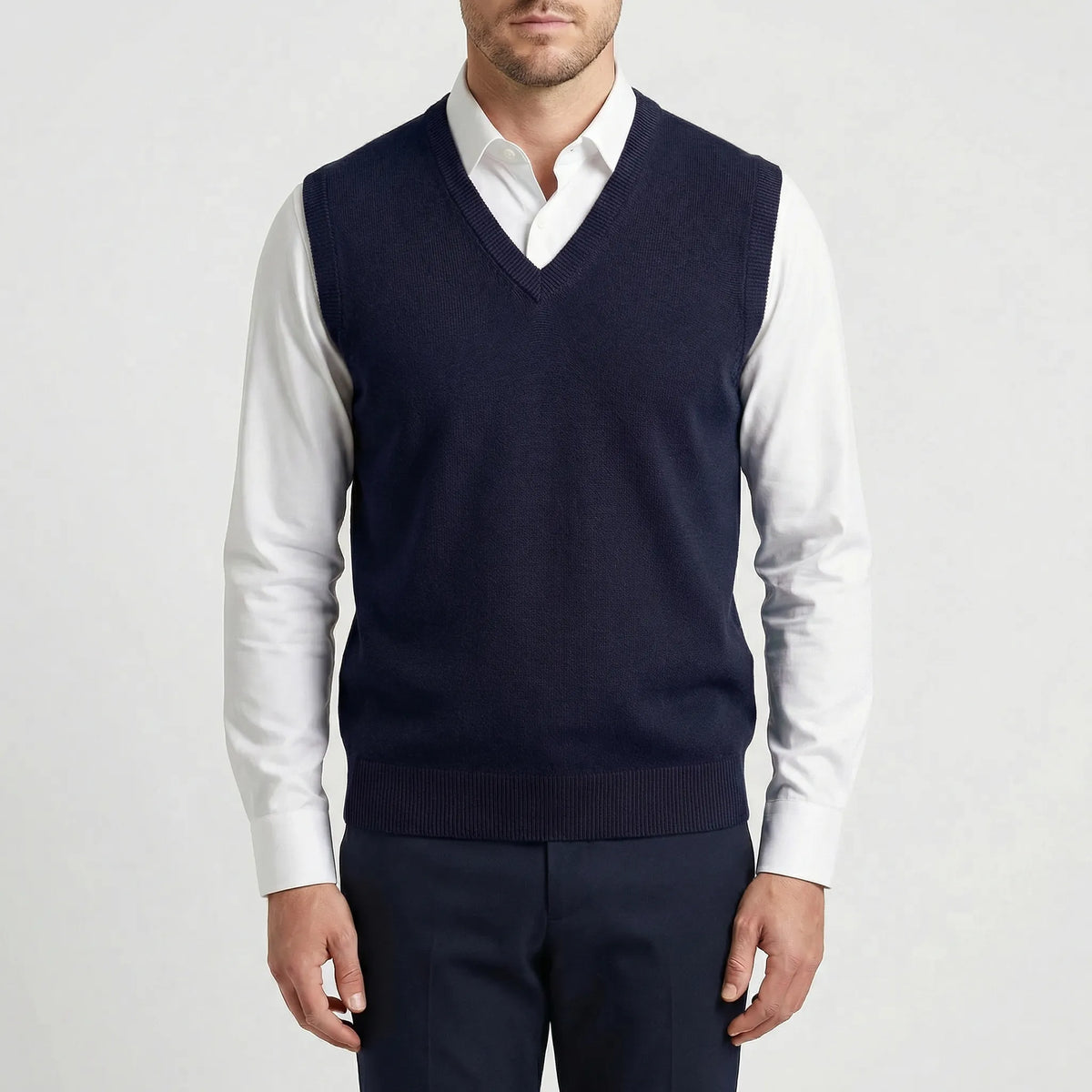 Sleeveless V-Neck Sweater Vest