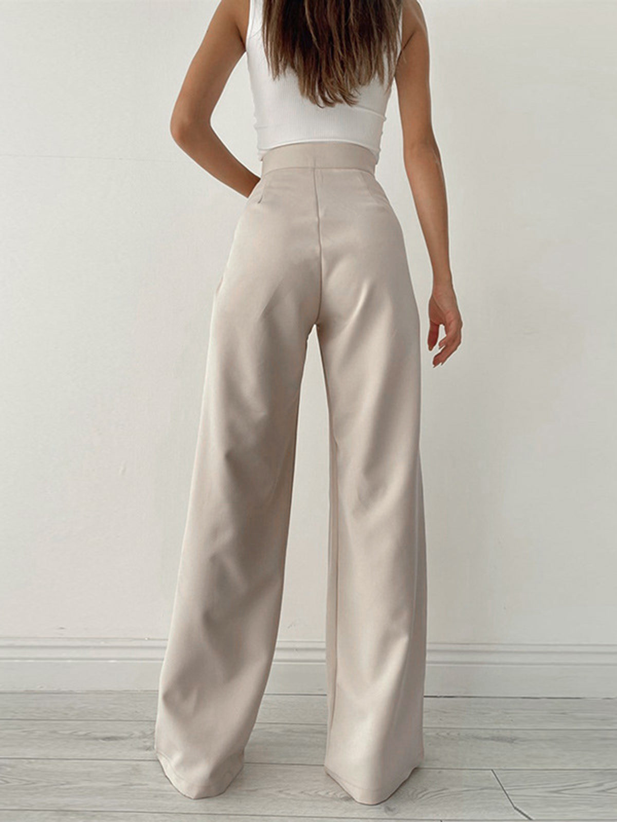 Image of Sloane | Women's High-Waisted Wide Leg Pants