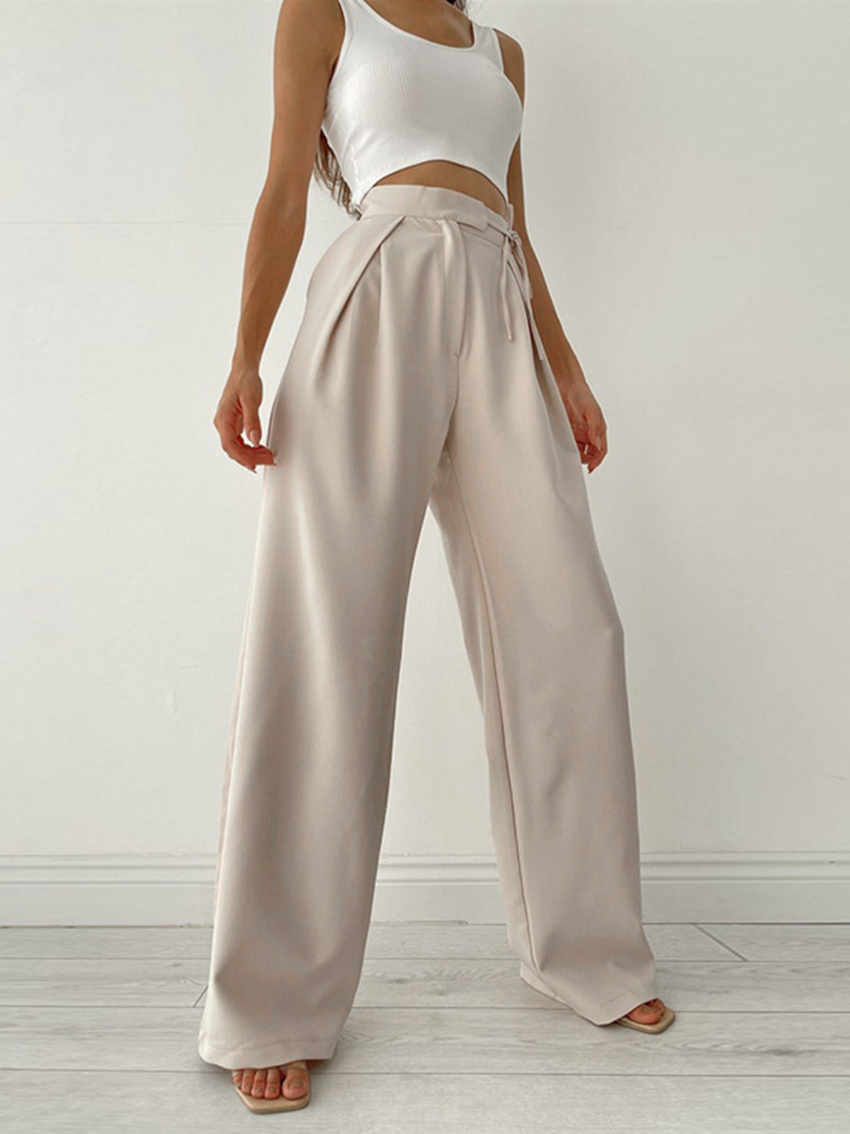 Image of Sloane | Women's High-Waisted Wide Leg Pants