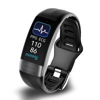 Smart Bracelet Fitness & Wellness Tracker with Blood Pressure, ECG, Heart Rate, SpO2, Sleep Monitor