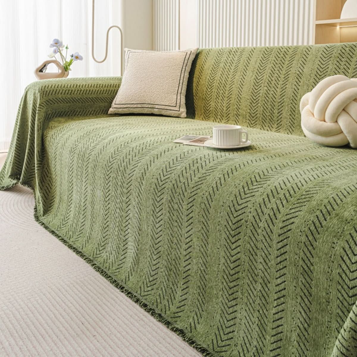 SNUGGLETEXTILE – Scratch-resistant & washable sofa cover made of chenille