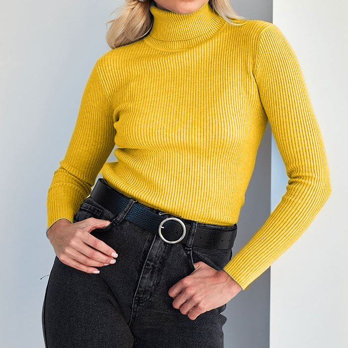 Soft and Cosy Winter Turtleneck Sweater with High Neck