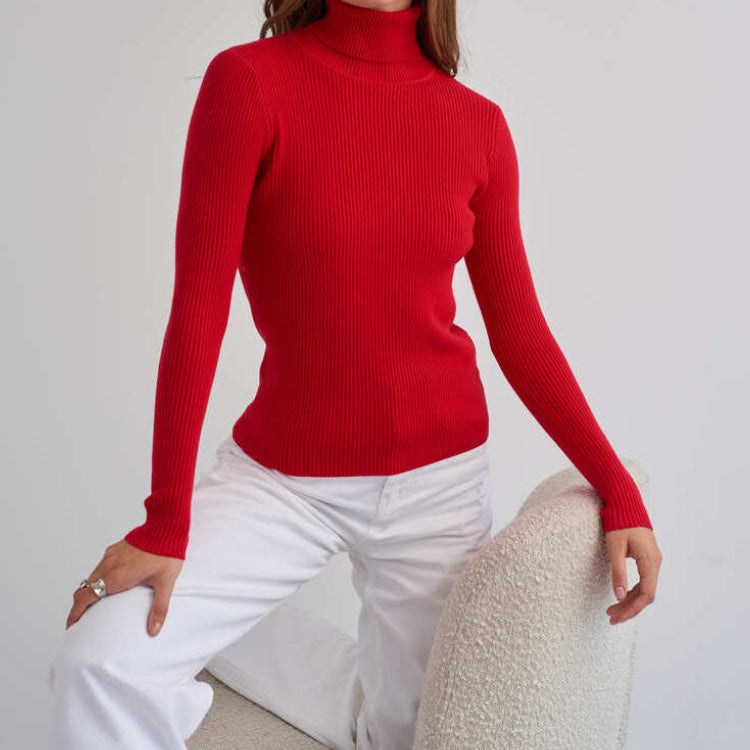 Soft and Cosy Winter Turtleneck Sweater with High Neck