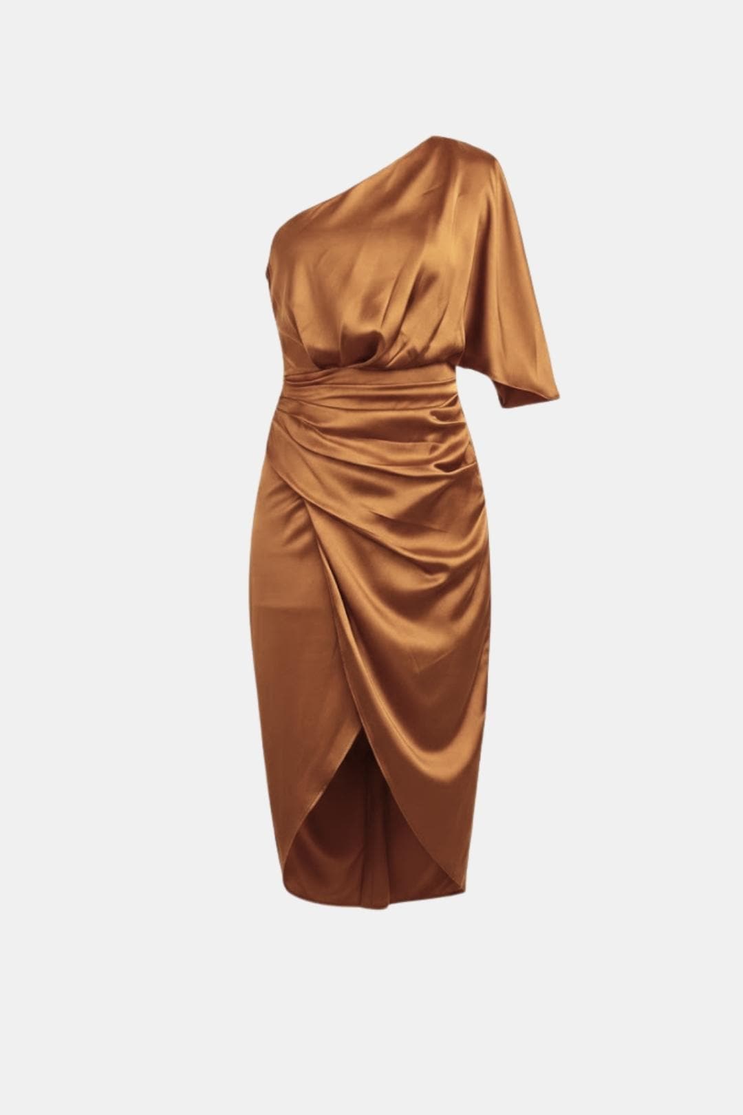 Image of Sophia | Women's One Shoulder Wrap Midi Dress