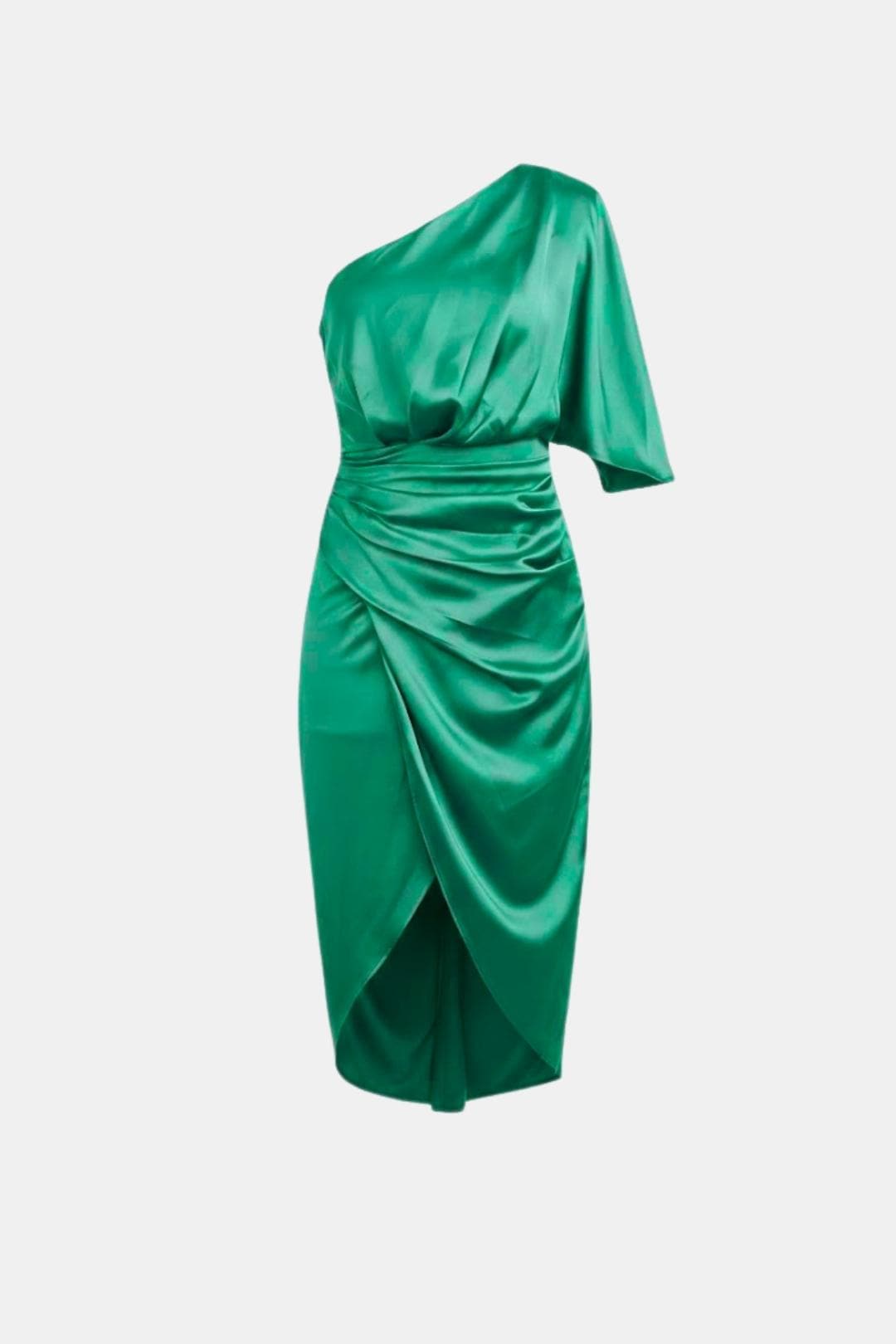 Image of Sophia | Women's One Shoulder Wrap Midi Dress