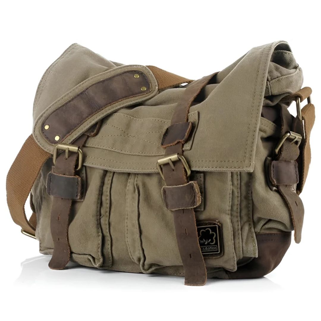 Spacious Men's Canvas Crossbody - UrbanTrail