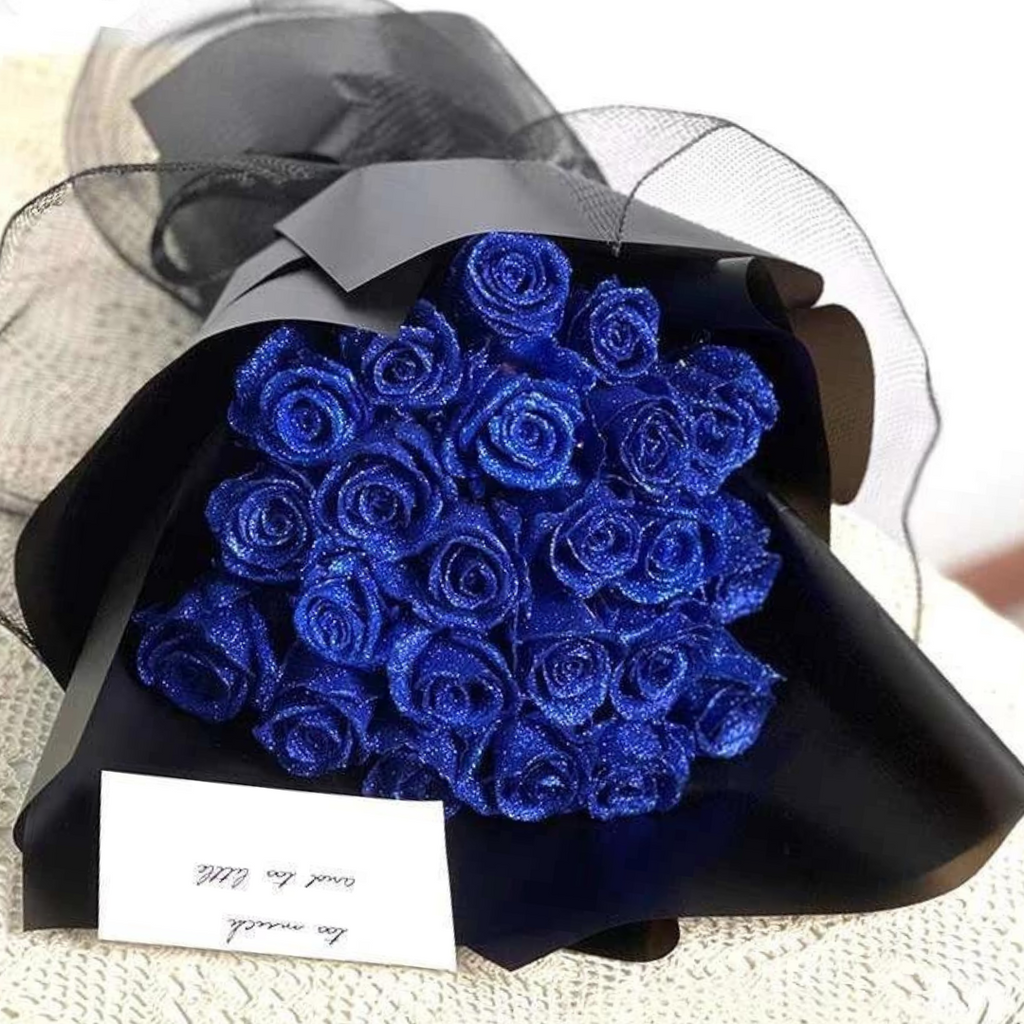 Sparkling Luxurious Roses with Shimmering Finish