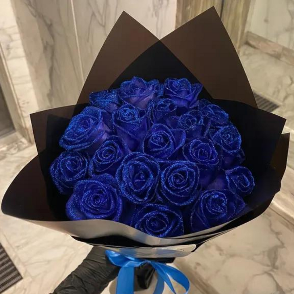 Sparkling Luxurious Roses with Shimmering Finish