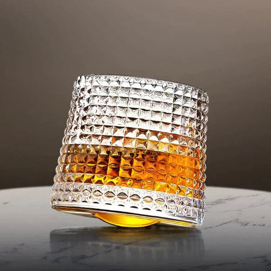 SPINSPIRIT - Rotatable Whiskey Glasses for a Refined Touch