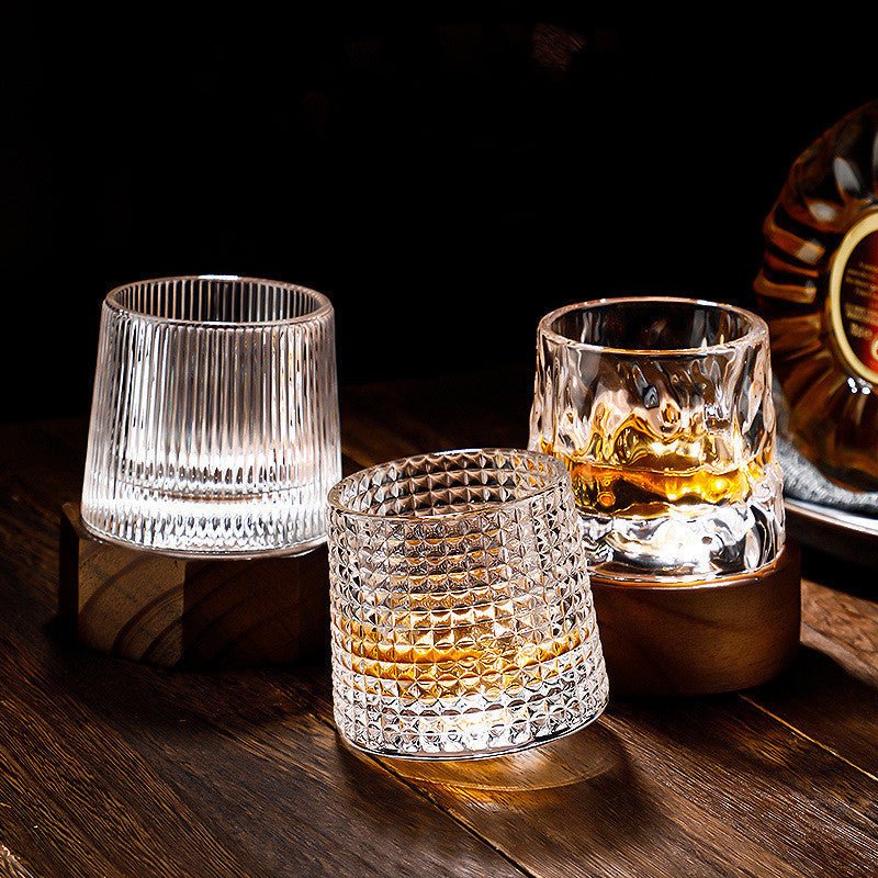SPINSPIRIT - Rotatable Whiskey Glasses for a Refined Touch