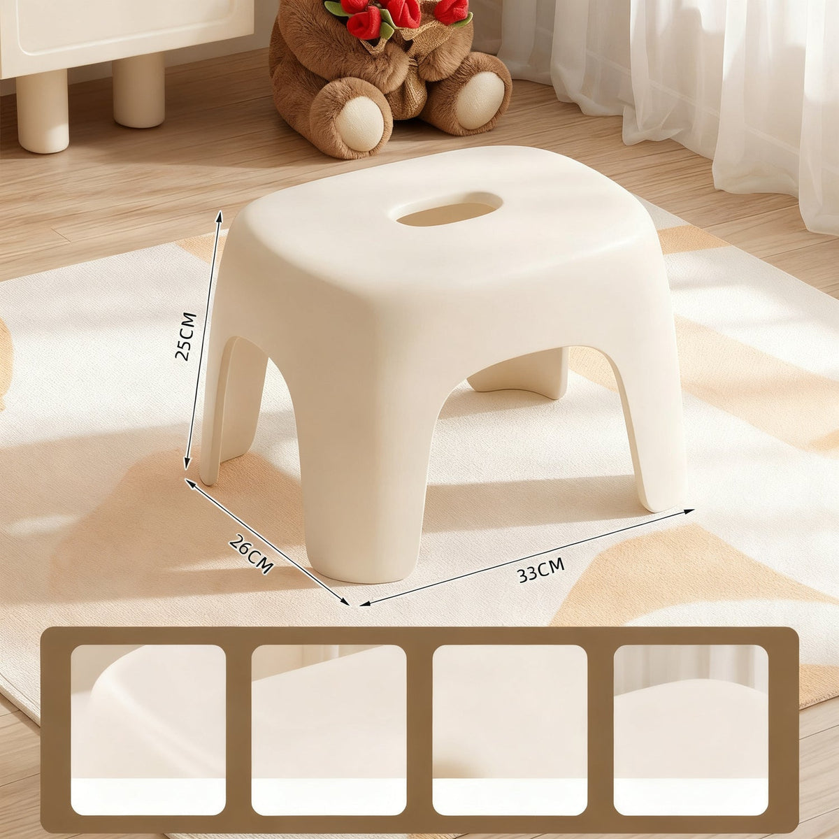 Stackable Non-Slip Children's Chair in ABS Plastic