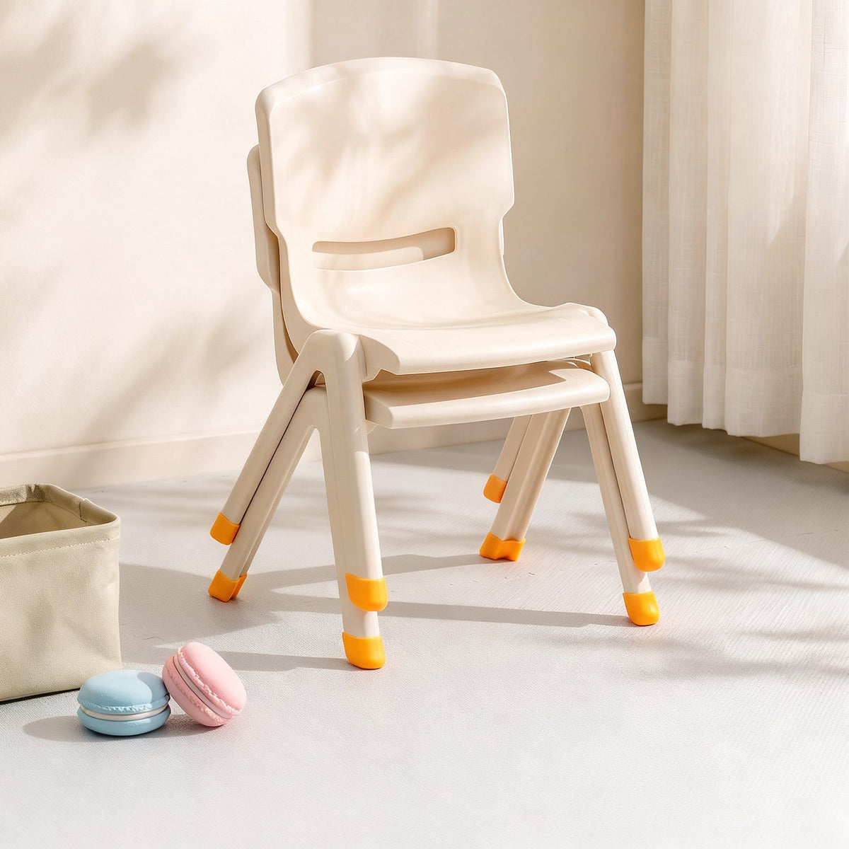 Stackable Non-Slip Children's Chair in ABS Plastic