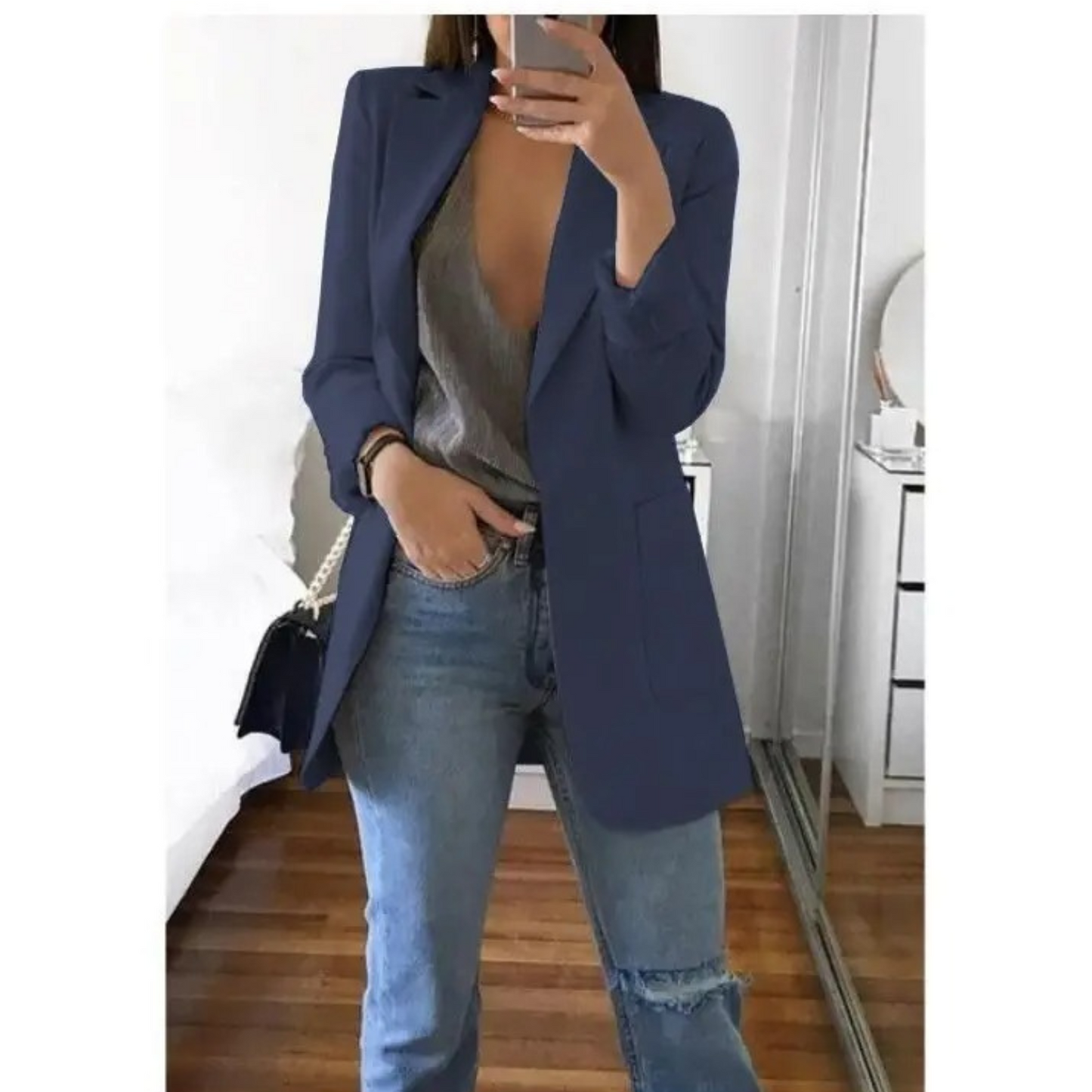 Image of Stacy | Women's Long Sleeve Single Breasted Blazer